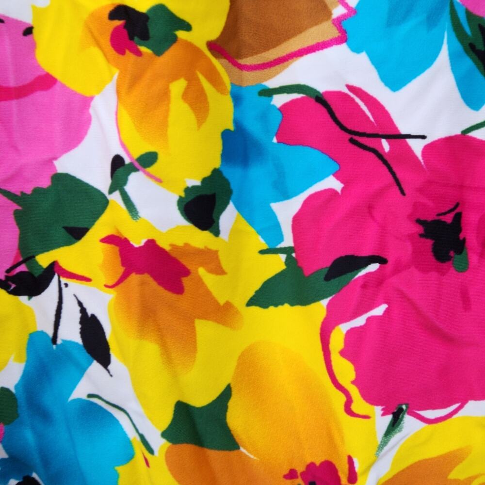 NWT Wantdo Floral Swimsuit Dress 3X 22W-24W One Piece Tie Front Pink Vacation - Picture 5 of 15